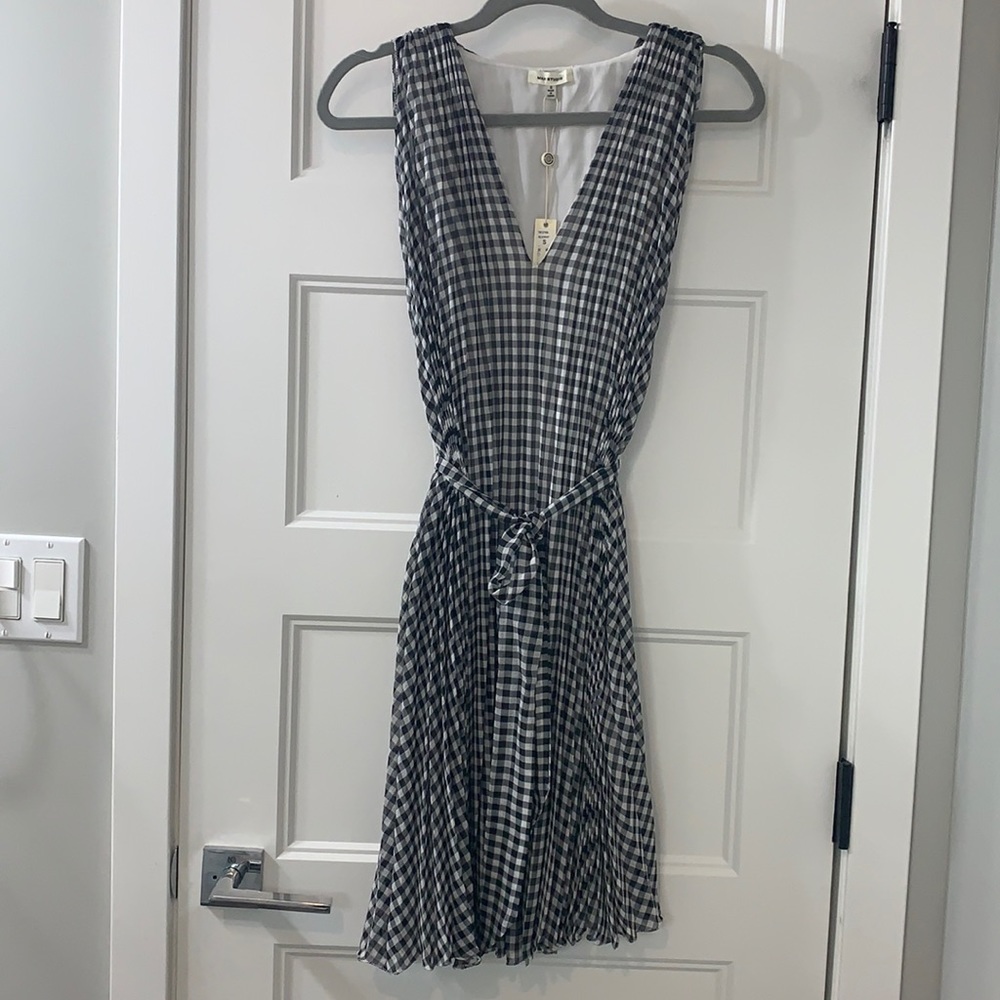 Black and white dress.
